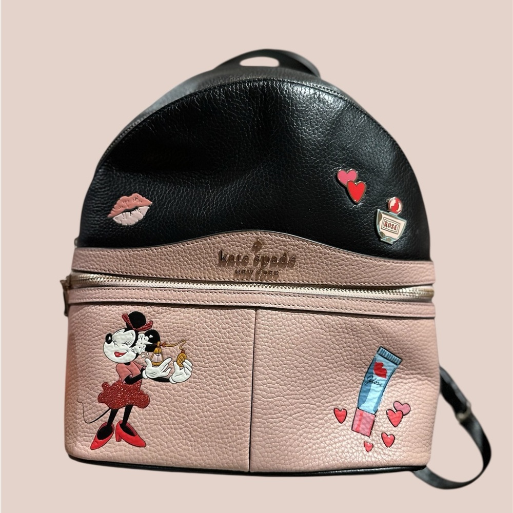 Kate Spade Black and Pink Minnie Backpack